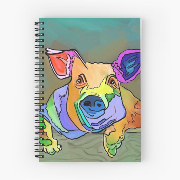 Item preview, Colour me a rainbow Piggy! designed and sold by angipangi7.