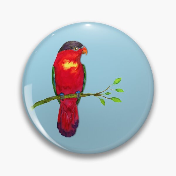 Item preview, Purple naped lory Watercolor designed and sold by Bwiselizzy.