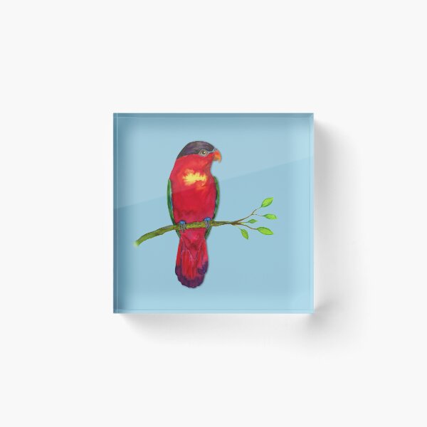 Item preview, Purple naped lory Watercolor designed and sold by Bwiselizzy.