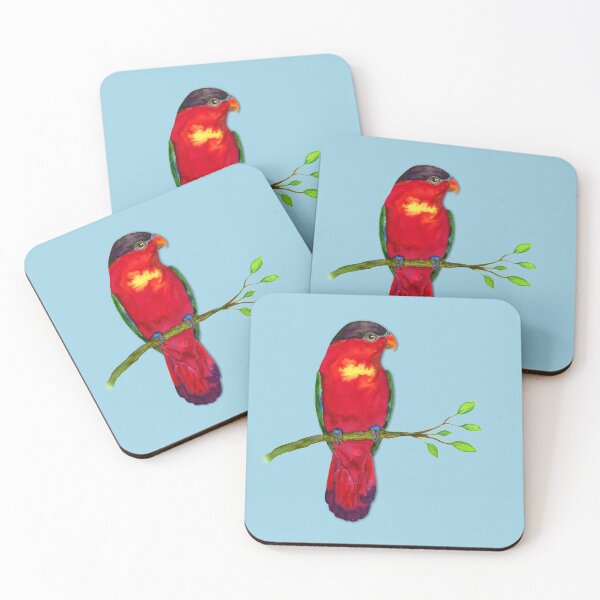 Item preview, Purple naped lory Watercolor designed and sold by Bwiselizzy.