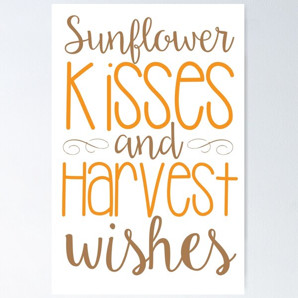 Item preview, Sunflower Kisses & Harvest Wishes designed and sold by kjanedesigns.