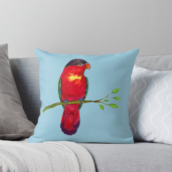 Item preview, Purple naped lory Watercolor designed and sold by Bwiselizzy.