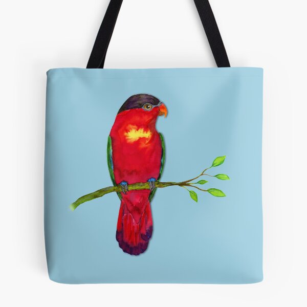 Item preview, Purple naped lory Watercolor designed and sold by Bwiselizzy.