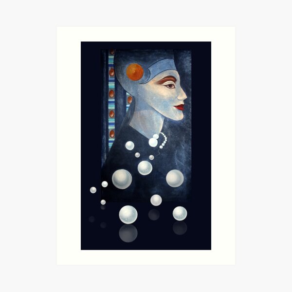 Blue Pearls Kunstdruck