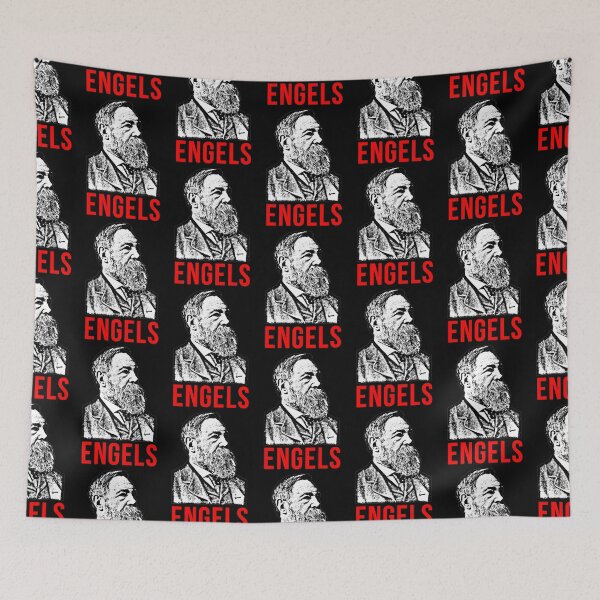 Item preview, Friedrich Engels Stencil designed and sold by RevolutionInPaint.