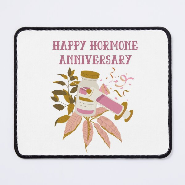 Item preview, Happy Hormone Anniversary - Transgender Pride HRT Celebration designed and sold by Koiboi11.