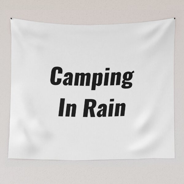 Item preview, Camping In Rain designed and sold by Chanchane Store.