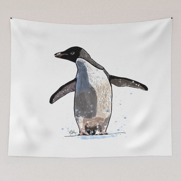 Item preview, adelie penguin splashing about :o) designed and sold by angipangi7.