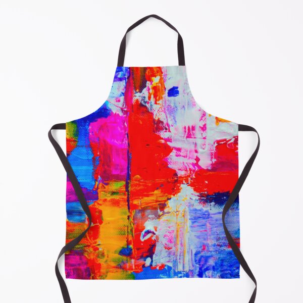 Item preview, Technicolor abstract art work - acrylic painting -  red, blue,magenta, green and orange designed and sold by hasbeenz.