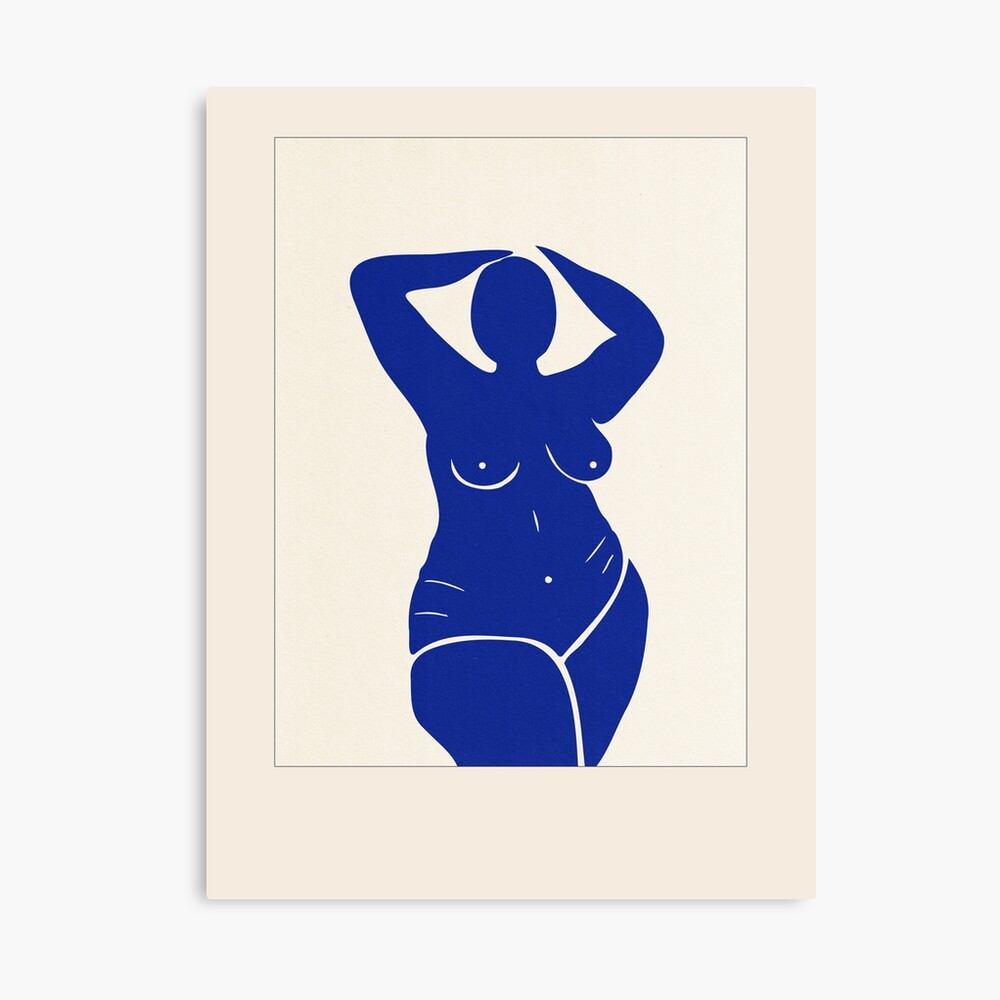 Nude curvy woman