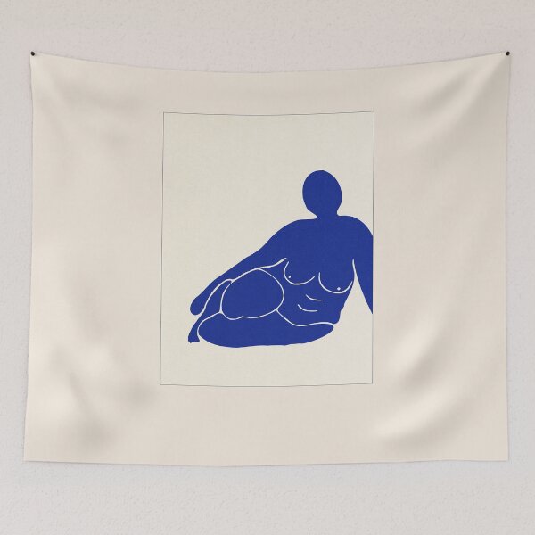 Item preview, Blue nude woman designed and sold by CafeModern.