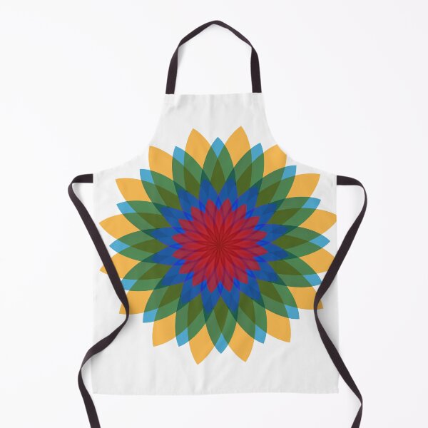 Item preview, SUNBURST FLOWER GRAPHIC GREEN/BLUE/RED designed and sold by WOOFANG.
