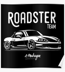 Roadster team. MX5 Miata (NB) Poster
