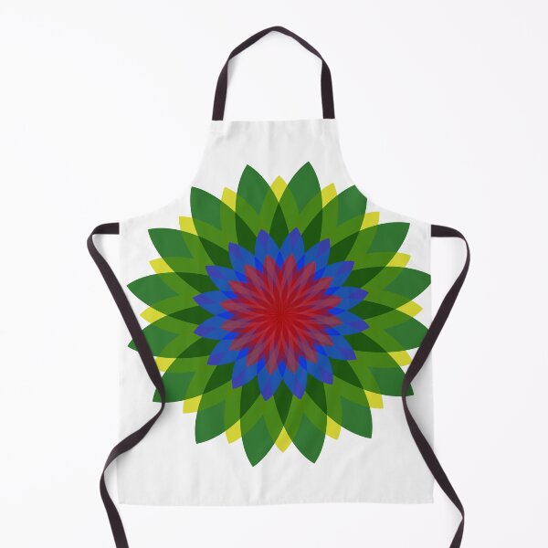 Item preview, SUNBURST FLOWER GRAPHIC GREEN/BLUE/RED designed and sold by WOOFANG.