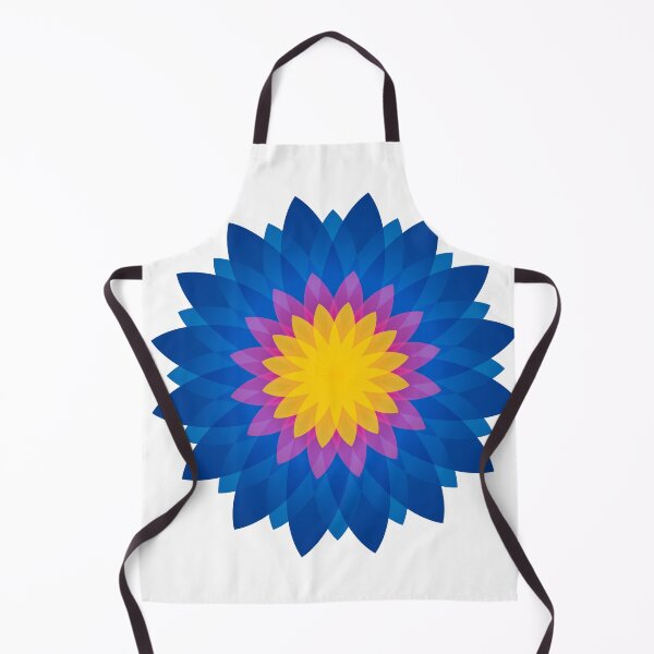 Item preview, SUNBURST FLOWER GRAPHIC BLUE/PINK/YELLOW designed and sold by WOOFANG.