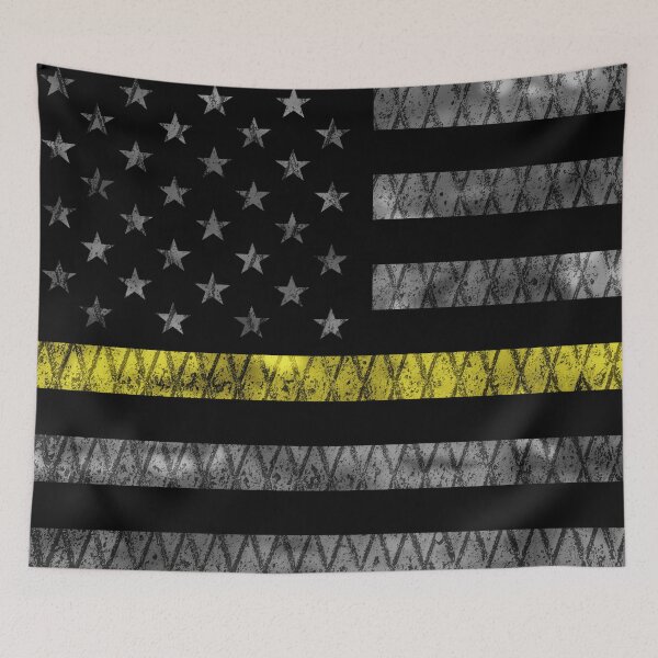 Item preview, Dispatcher Thin Yellow Line Flag designed and sold by Jared Davies.