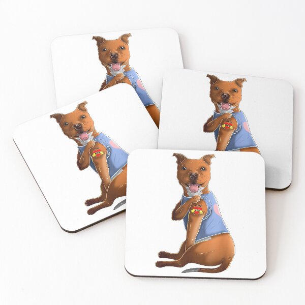 Item preview, Pitbull I Love Mom Funny Pitbull Tattooed designed and sold by wowart4u.