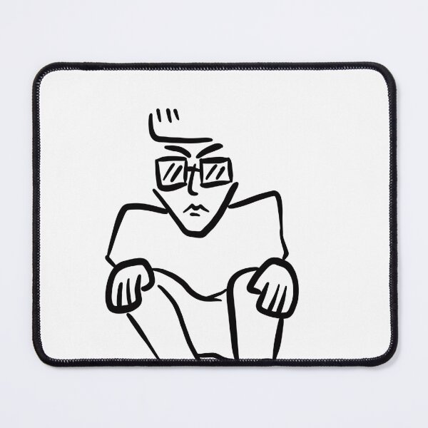Item preview, bored man lined design ,fabric pattern ,men designed and sold by BADAHIGH.