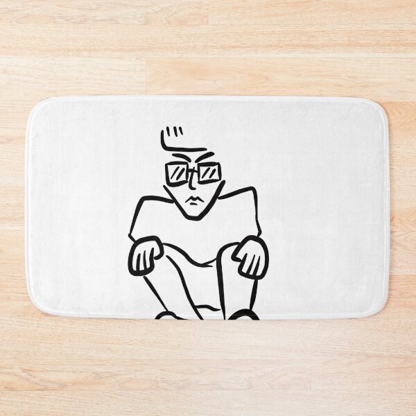Item preview, bored man lined design ,fabric pattern ,men designed and sold by BADAHIGH.