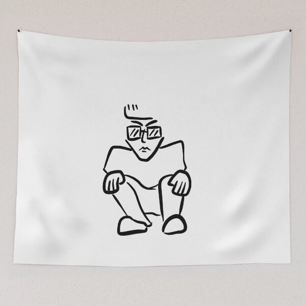 Item preview, bored man lined design ,fabric pattern ,men designed and sold by BADAHIGH.
