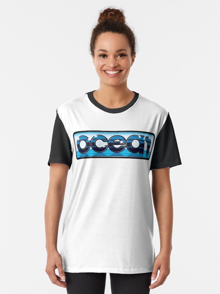 Imagen 2 de 5, Camiseta gráfica con la obra Logotipo de Ocean Software de los años 80 - Recreación de alta calidad 100% (Amiga, C64, Amstrad, Spectrum), diseñada y vendida por ybotnosdirb.