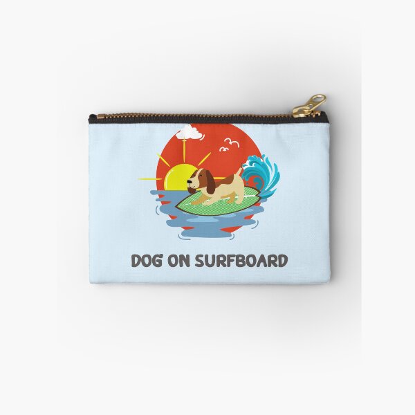 Item preview, Dog on surfboard - Summer dogs, summer lovin' pet funny designed and sold by GenChi.