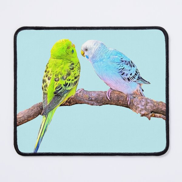 Item preview, Cute budgie couple designed and sold by MarionsArt.