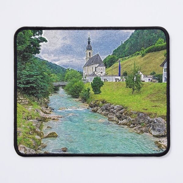 Item preview, The church in Ramsau designed and sold by MarionsArt.