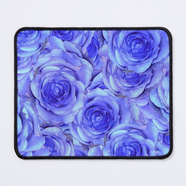Item preview, Opulent rose design in blue designed and sold by MarionsArt.