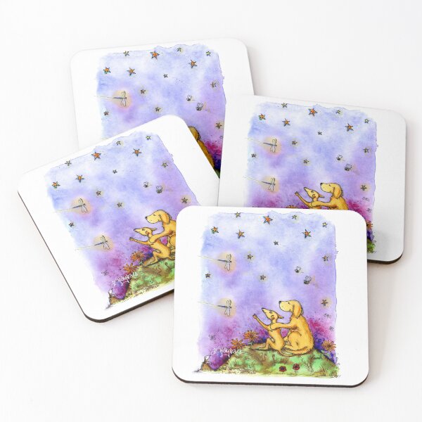 Item preview, Summer Nights, Two dogs, pointing at the Stars, designed and sold by al hayball.