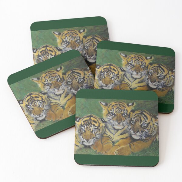 Item preview, 3 tigers in the grass......... designed and sold by angipangi7.