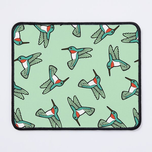 Item preview, Hummingbird Pattern on Mint Green designed and sold by evannave.