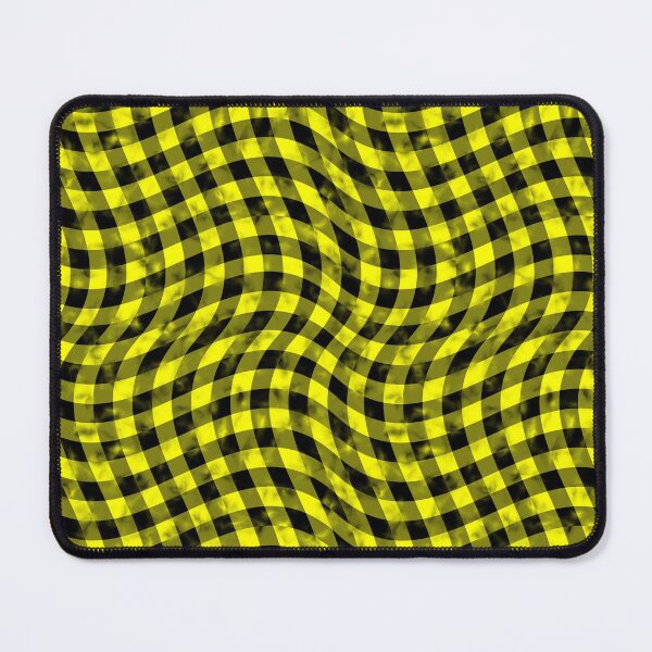 Artikelvorschau, Wiggly Gelb und Schwarz Speckle Check Pattern entworfen und verkauft von MarkUK97.