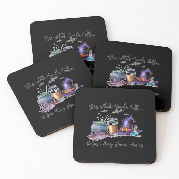 Item preview, This Witch Needs Coffee Before Any Hocus Pocus Halloween designed and sold by LorineWei.
