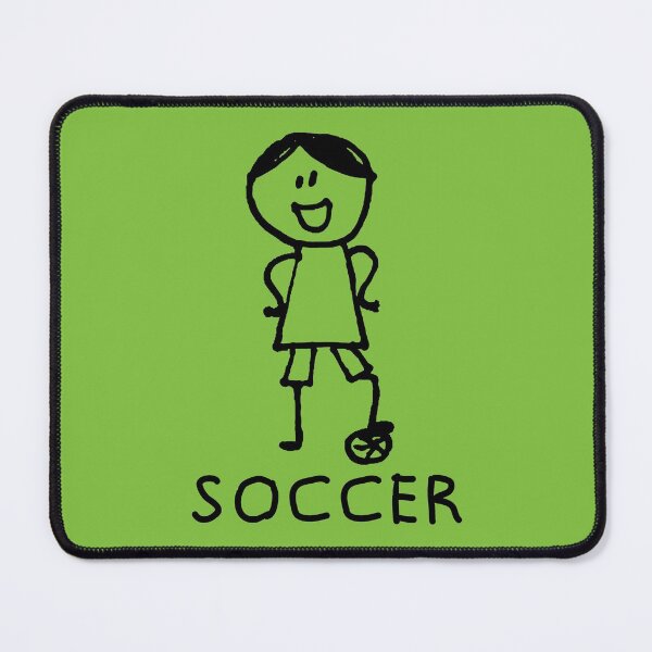 Item preview, Stick Peeps SOCCER kids kid children child active (black) designed and sold by SolidEarthArt.