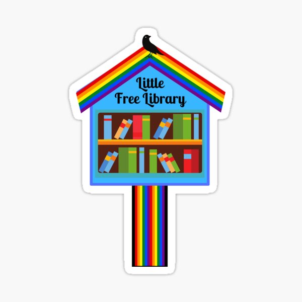 Little Free Diverse Library Sticker