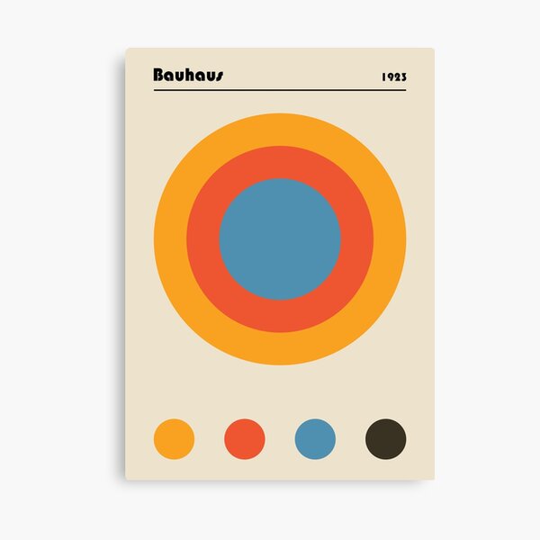Item preview, Bauhaus homage Modern Gallery Abstract Colorful Shape Minimalist Print designed and sold by AtelierDiKoko.