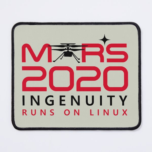 Item preview, Mars 2020 Ingenuity helicopter runs on Linux (black) designed and sold by SolidEarthArt.