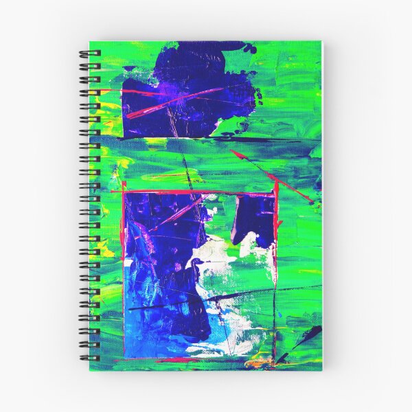 Item preview, Technicolor abstract art work - acrylic painting -  red, blue,white, green and yellow designed and sold by hasbeenz.