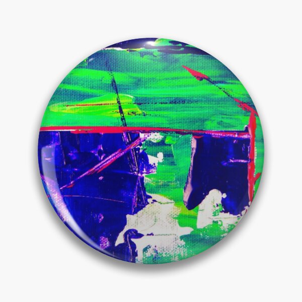 Item preview, Technicolor abstract art work - acrylic painting -  red, blue,white, green and yellow designed and sold by hasbeenz.