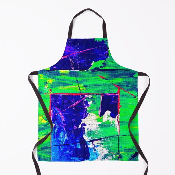 Item preview, Technicolor abstract art work - acrylic painting -  red, blue,white, green and yellow designed and sold by hasbeenz.