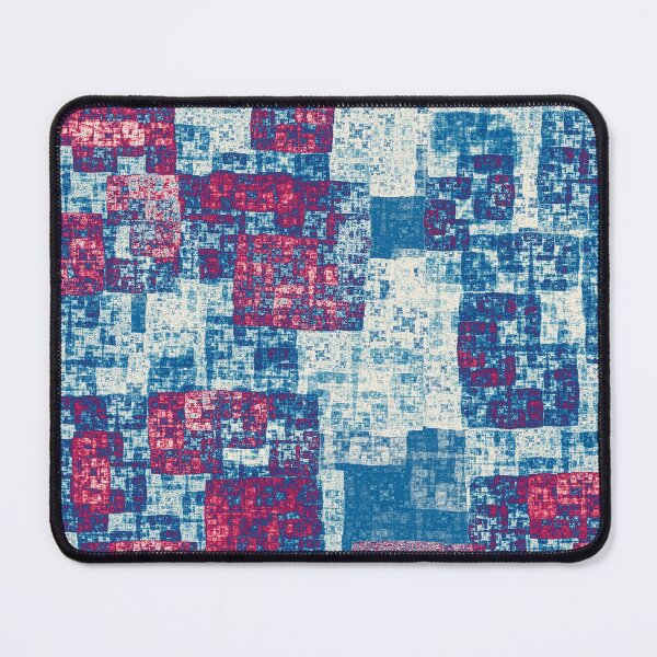 Item preview, Abstract rectangles in red and blue designed and sold by MarionsArt.