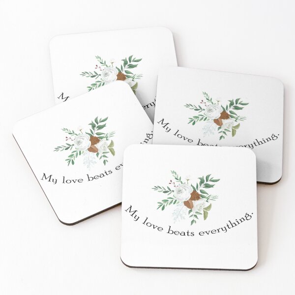 Item preview, My love  beats everything - floral love designed and sold by cruzzcreation.