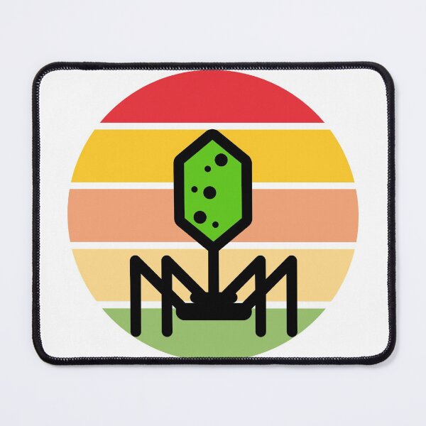 Item preview, FULL CIRCLE RETRO SUNSET PHAGE BACTERIOPHAGE designed and sold by Hippiesole.