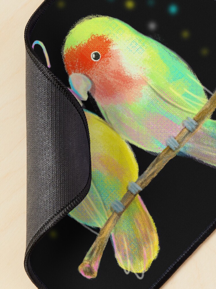 Alternate view of Love Birds Mouse Pad