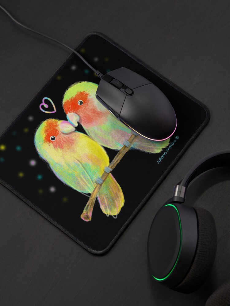 Alternate view of Love Birds Mouse Pad