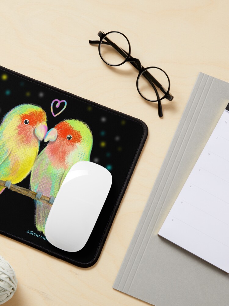 Alternate view of Love Birds Mouse Pad