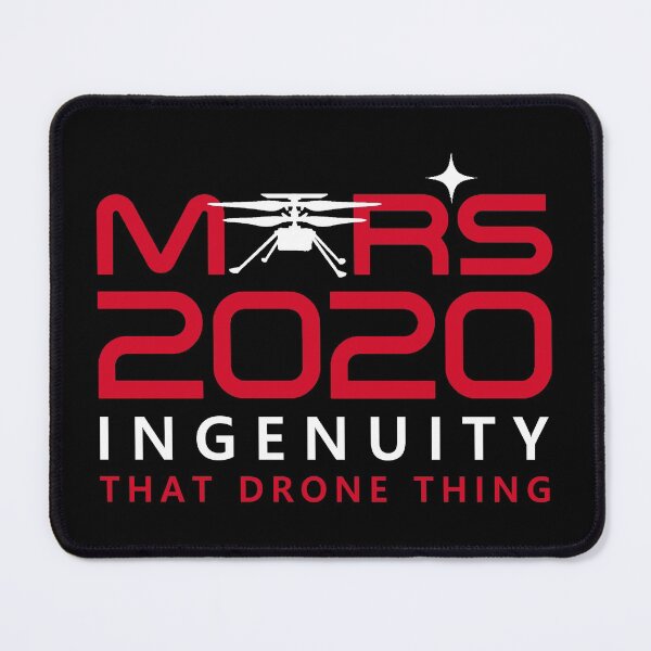 Item preview, Mars 2020 star Ingenuity that drone thing Perseverance (white) designed and sold by SolidEarthArt.