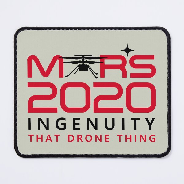 Item preview, Mars 2020 star Ingenuity that drone thing Perseverance (black) designed and sold by SolidEarthArt.