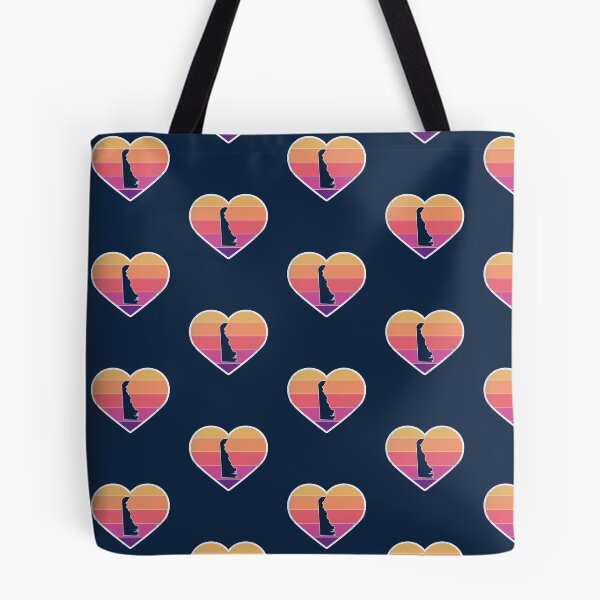 Item preview, Cute I Love Delaware Retro Heart With State Outline designed and sold by toutwearapparel.
